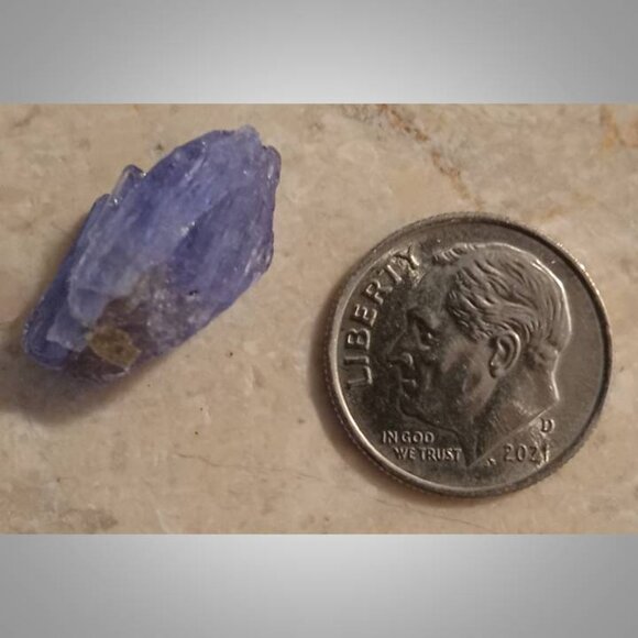 tanzanite raw chunk 02 harmony CHAKRA communication 121225 - Picture 3 of 5